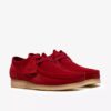 Wallabee da uomo in pelle scamosciata rosso intenso Wallabee da uomo in pelle scamosciata rosso intenso