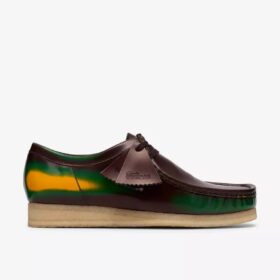 Wallabee da uomo Wallabees marroni con finitura “Brush Off”