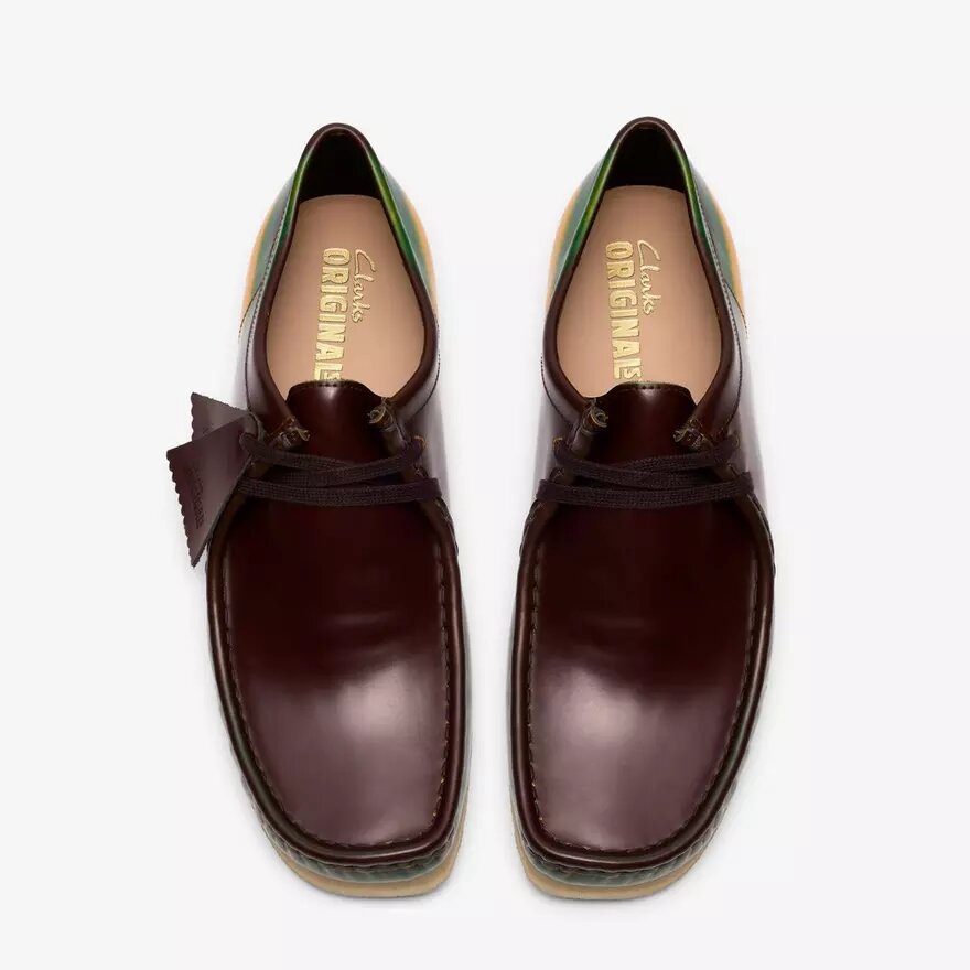 Wallabee da uomo Wallabees marroni con finitura “Brush Off” Wallabee da uomo Wallabees marroni con finitura “Brush Off”
