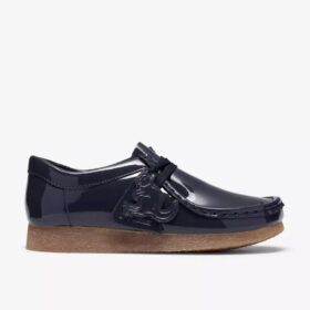 Wallabee per ragazzi (taglie grandi) in vernice blu navy