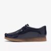 Wallabee per ragazzi (taglie grandi) in vernice blu navy Wallabee per ragazzi (taglie grandi) in vernice blu navy