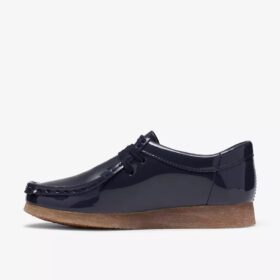 Wallabee per ragazzi (taglie grandi) in vernice blu navy