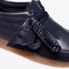 Wallabee per ragazzi (taglie grandi) in vernice blu navy Wallabee per ragazzi (taglie grandi) in vernice blu navy