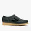 Wallabee Rb da uomo in pelle verde scuro