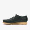Wallabee Rb da uomo in pelle verde scuro
