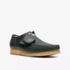 Wallabee Rb da uomo in pelle verde scuro