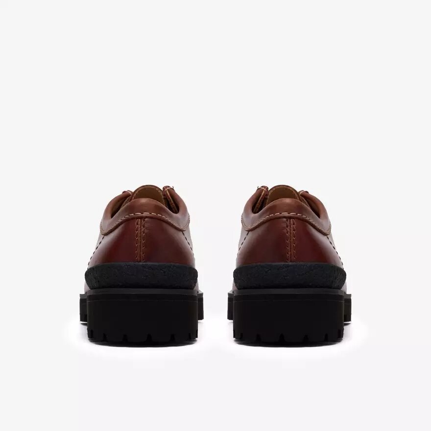 Wallabee Walla Yukoner da uomo in pelle marrone Wallabee Walla Yukoner da uomo in pelle marrone