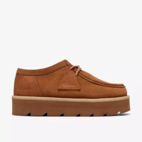 Wallabees Meare Walla Mid da donna in pelle scamosciata color cuoio