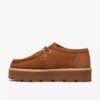 Wallabees Meare Walla Mid da donna in pelle scamosciata color cuoio