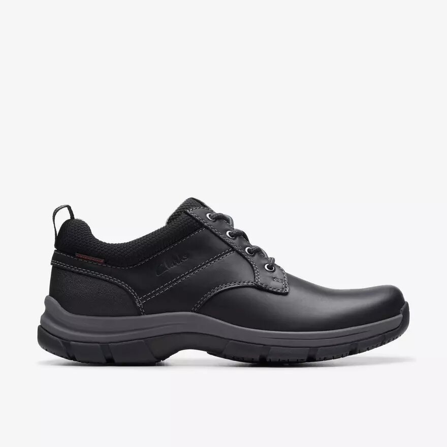Walpath Low da uomo in pelle nera con lacci Walpath Low da uomo in pelle nera con lacci
