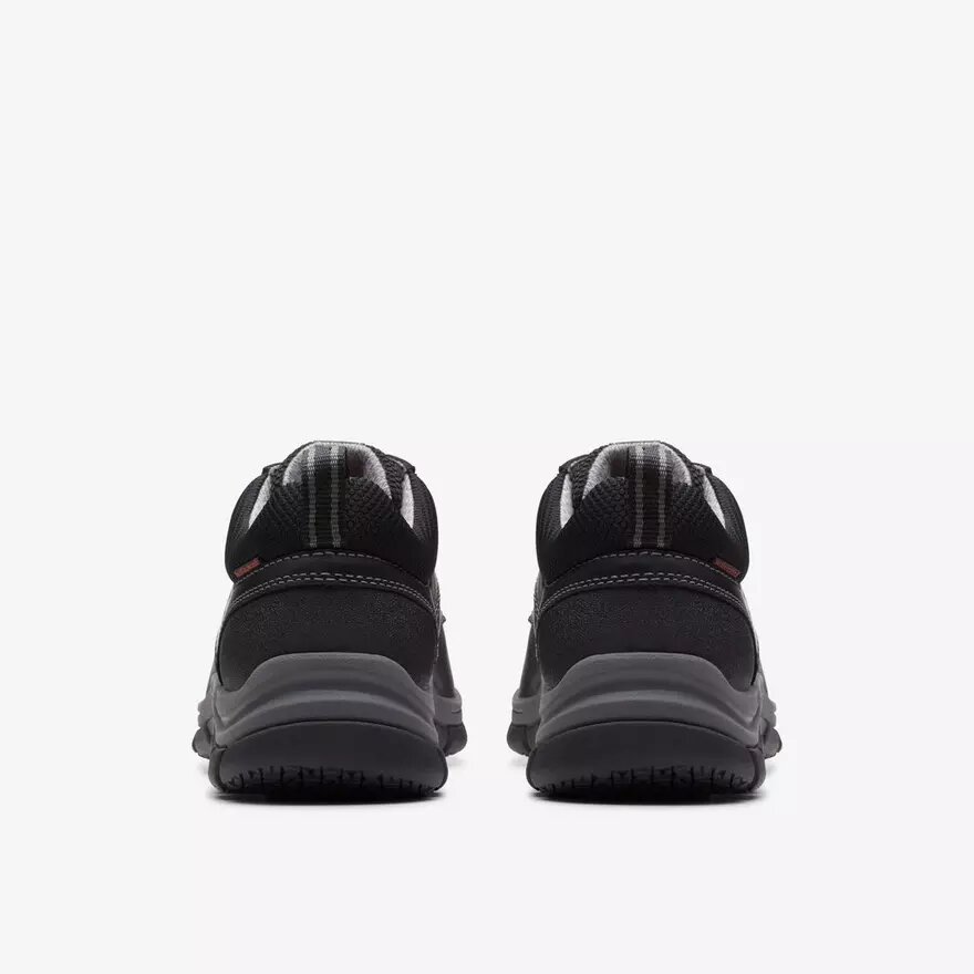 Walpath Low da uomo in pelle nera con lacci Walpath Low da uomo in pelle nera con lacci
