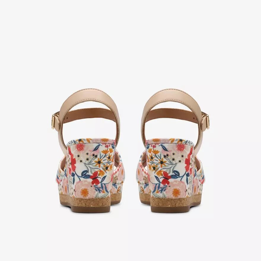Zeppe bianche da donna Chicly Floral Zeppe bianche da donna Chicly Floral