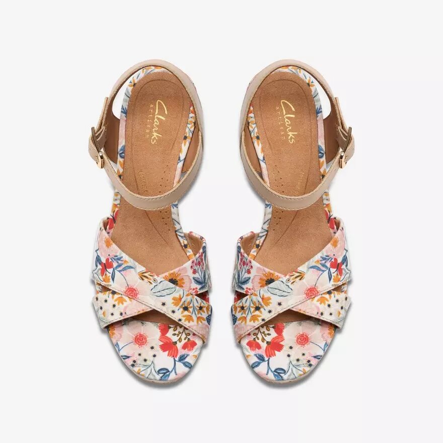 Zeppe bianche da donna Chicly Floral Zeppe bianche da donna Chicly Floral