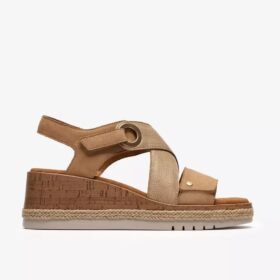 Zeppe combinate Kidiki Sun beige da donna