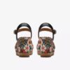 Zeppe da donna Chicly Floral con stampa nera Zeppe da donna Chicly Floral con stampa nera