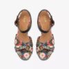 Zeppe da donna Chicly Floral con stampa nera Zeppe da donna Chicly Floral con stampa nera