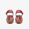 Zeppe da donna Chicly Floral con stampa rossa Zeppe da donna Chicly Floral con stampa rossa