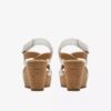 Zeppe da donna in pelle bianca modello Rose
