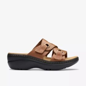 Zeppe da donna Merliah2 Cove in pelle color cuoio