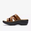 Zeppe da donna Merliah2 Cove in pelle color cuoio
