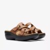 Zeppe da donna Merliah2 Cove in pelle color cuoio