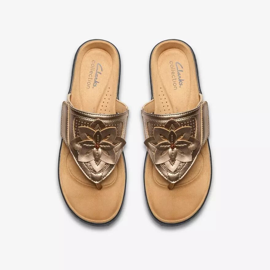 Zeppe da donna Merliah2 Kyla con zeppa metallizzata dorata Zeppe da donna Merliah2 Kyla con zeppa metallizzata dorata