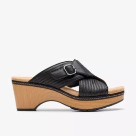 Zeppe da donna Seannah Nora con zeppa nera