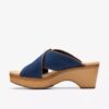 Zeppe da donna Seannah Nora in denim scuro Zeppe da donna Seannah Nora in denim scuro