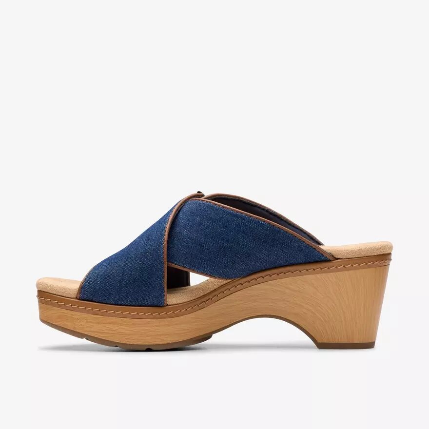 Zeppe da donna Seannah Nora in denim scuro Zeppe da donna Seannah Nora in denim scuro