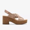 Zeppe Nerisa West da donna in nabuk color sabbia