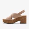 Zeppe Nerisa West da donna in nabuk color sabbia