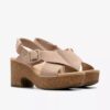Zeppe Nerisa West da donna in nabuk color sabbia