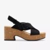Zeppe Nerisa West da donna in nabuk nero