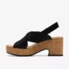 Zeppe Nerisa West da donna in nabuk nero