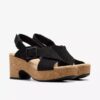 Zeppe Nerisa West da donna in nabuk nero