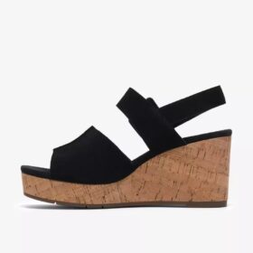Zeppe Sabina Dream in pelle scamosciata nera da donna