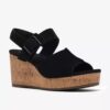 Zeppe Sabina Dream in pelle scamosciata nera da donna