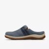 Zoccoli da donna Orlene in nabuk blu denim e Mules