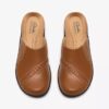 Zoccoli e Mules da donna Laurieann Lux in pelle color cuoio