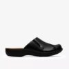 Zoccoli e Mules da donna Laurieann Lux in pelle nera Zoccoli e Mules da donna Laurieann Lux in pelle nera