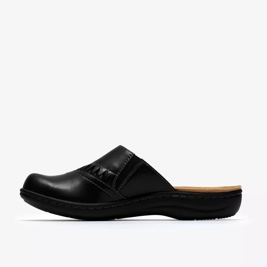 Zoccoli e Mules da donna Laurieann Lux in pelle nera Zoccoli e Mules da donna Laurieann Lux in pelle nera
