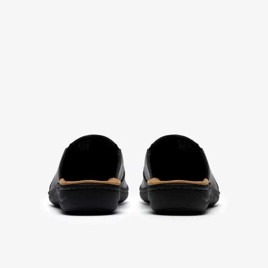 Zoccoli e Mules da donna Laurieann Lux in pelle nera Zoccoli e Mules da donna Laurieann Lux in pelle nera