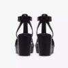Zolle da donna Sabina Hope in pelle nera con zeppe