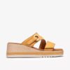 Zolle Kidiki Cove da donna in nabuk giallo con zeppe