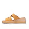 Zolle Kidiki Cove da donna in nabuk giallo con zeppe